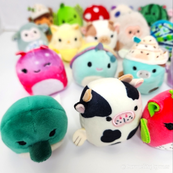 MICROMALLOWS 🧸(1)2.5" Squishmallow w/wout Round Bio Tag Message for Bundle NWT - Picture 6 of 7